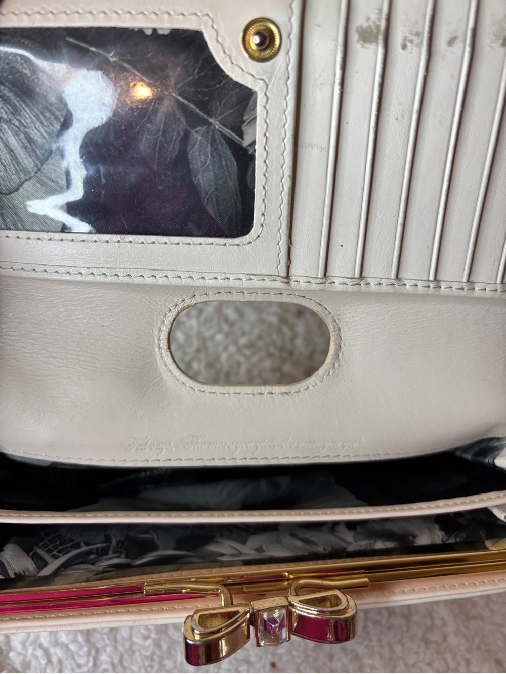 Ted Baker London Leather Wallet Multi color in EUC With Gold Hardware - Picture 7 of 13